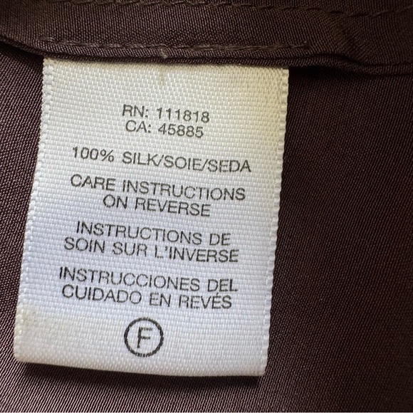 MICHAEL Michael Kors Silk Dress sleeveless Brown Dress Embellished Neckline XS - Picture 7 of 15